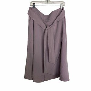 Ann Taylor Lavender Purple  Tie Waist Skirt 16